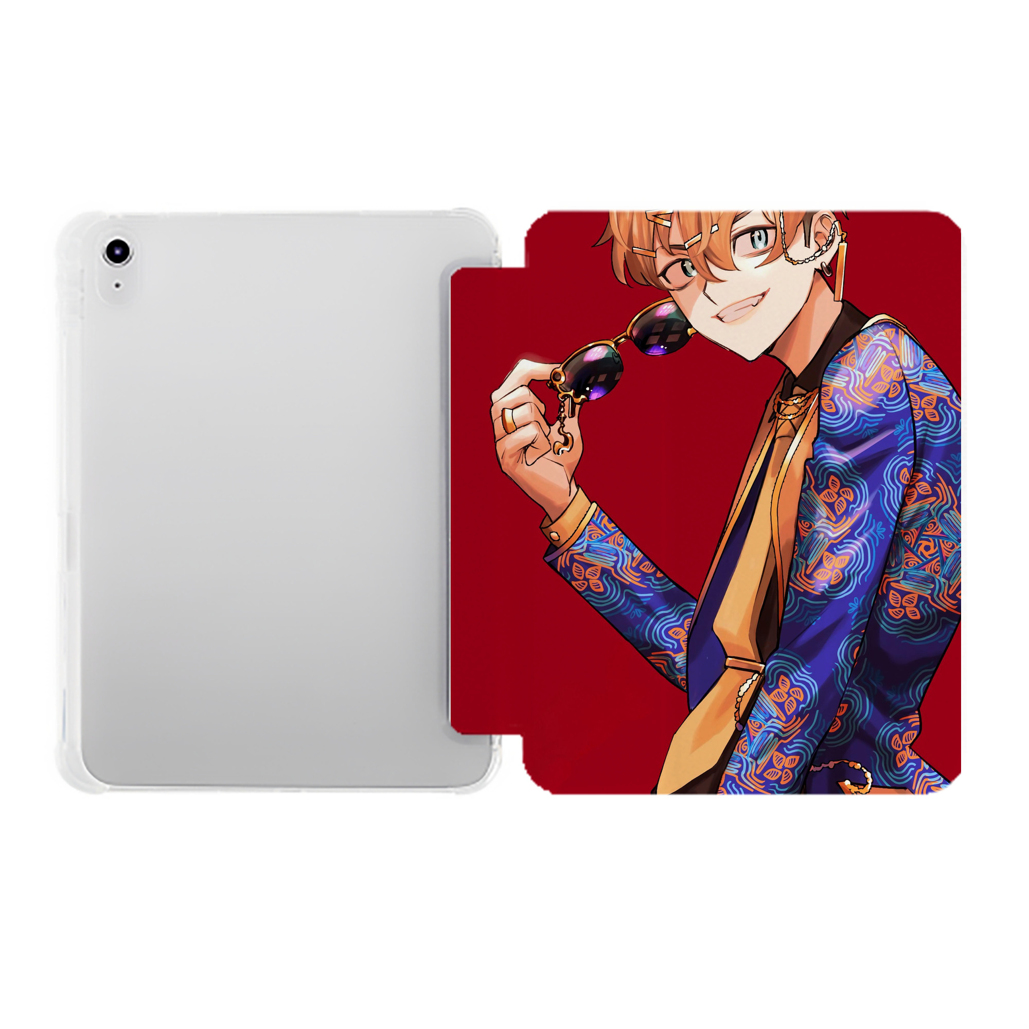 （画像用） 東京リベンジャーズ Tokyo Revengers IPad ケース ペン収納付き 三つ折りスタンド PUレザー×シリコン 対応機種9.5/10.5/10.9インチ